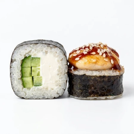 Запечённый под соусом с лососем