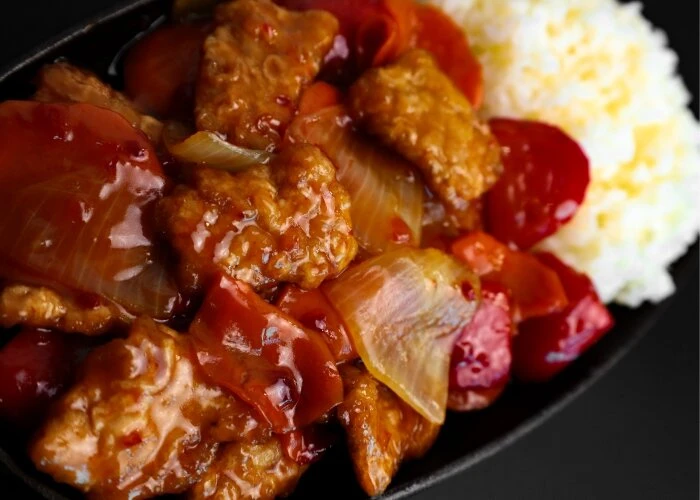 Мясо в кисло-сладком соусе