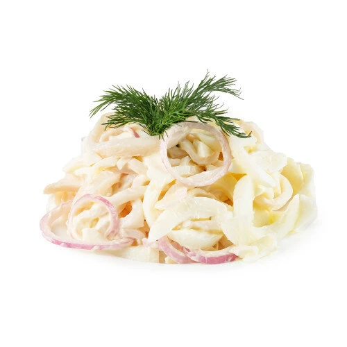 Салат из кальмара под майонезом