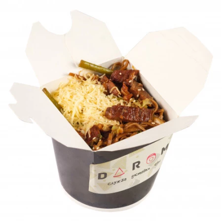 Яичная с говядиной в соусе Пряный соевый