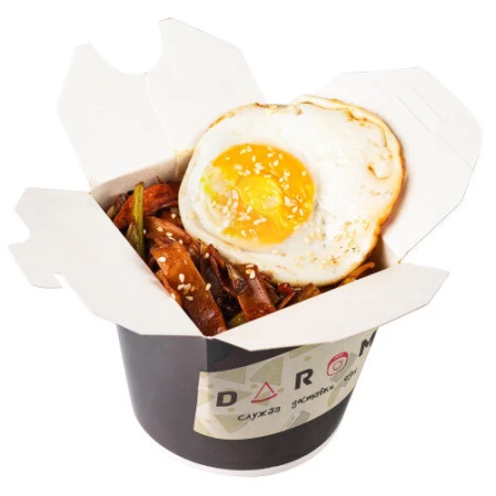 Удон с овощами в соусе пряный соевый