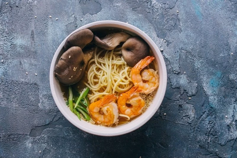 Суп Рамен с креветкой 