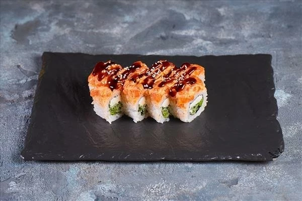 Ролл тар-тар с лососем