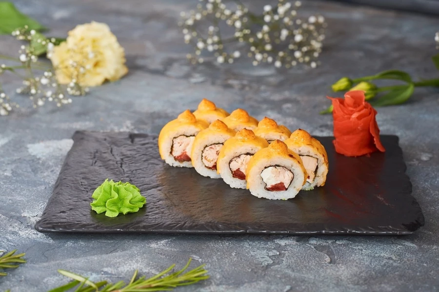 Запеченный ролл Чедр