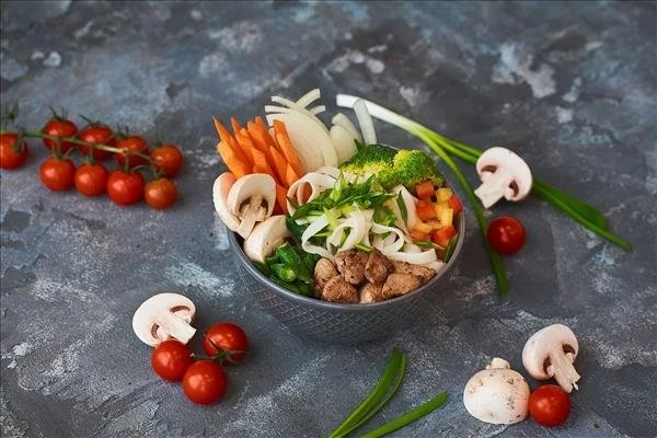 Mini Сливочный Удон с Курицей