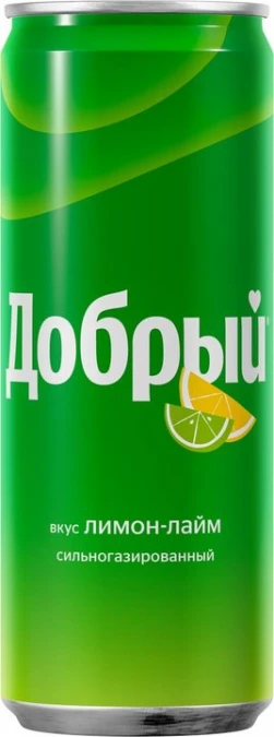 Газ.вода Добрый лимон-лайм 0.33л