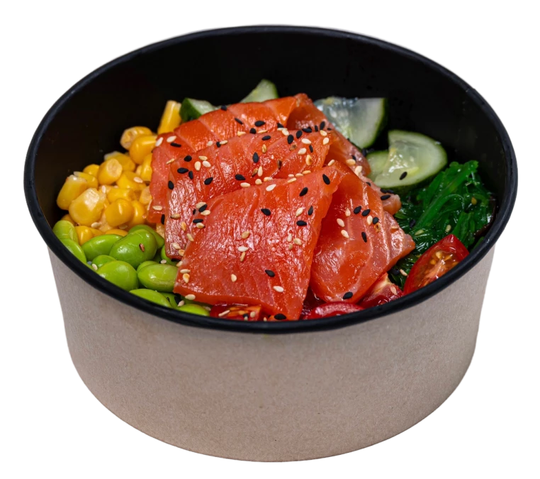 Поке боул с лососем