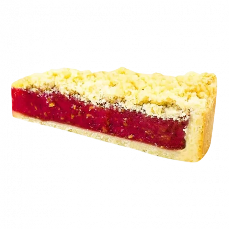 Пирог малиновый с миндалём