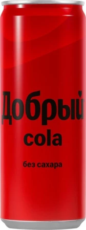 Газ.вода Добрый cola без сахара 0.33л