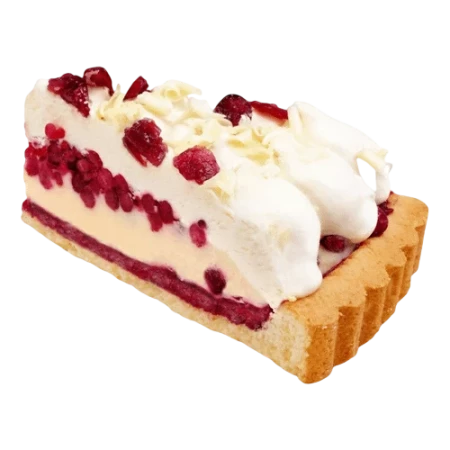 Торт брусничный с белым шоколадом