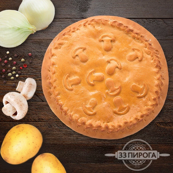 Пирог "Картофель и грибы"