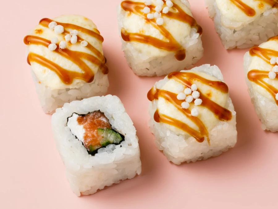 Запечённый с лососем