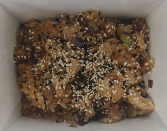 Тяхан с курицей
