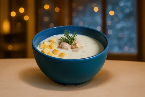 Суп Сливочно-сырный с курицей