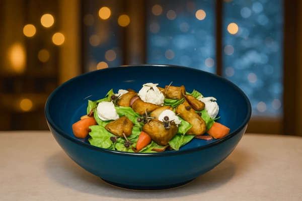 Салат с баклажаном и Фетой