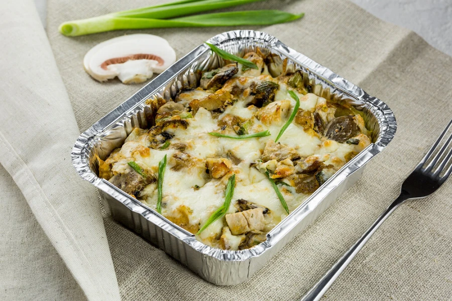 Запеченный картофель с курицей
