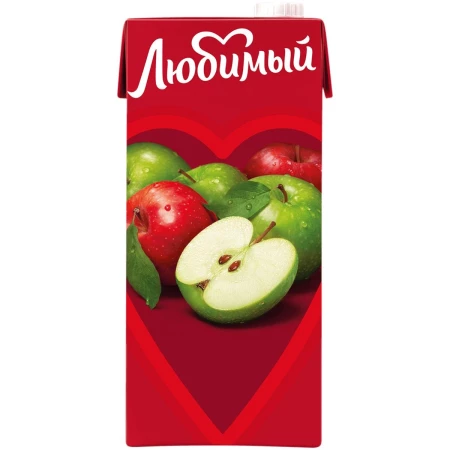 Сок Любимый Яблоко 0,97л.