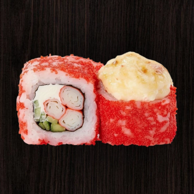 Калифорния со снежным крабом запечённый