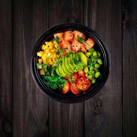 Поке с лососем