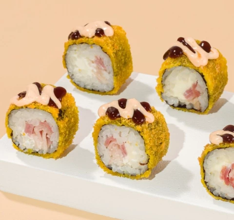 Маки бекон темпура