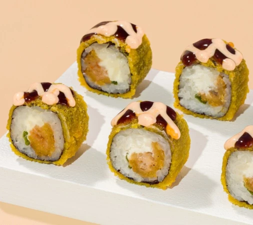 Маки лосось терияки темпура