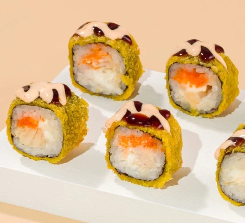 Маки масляная рыба темпура