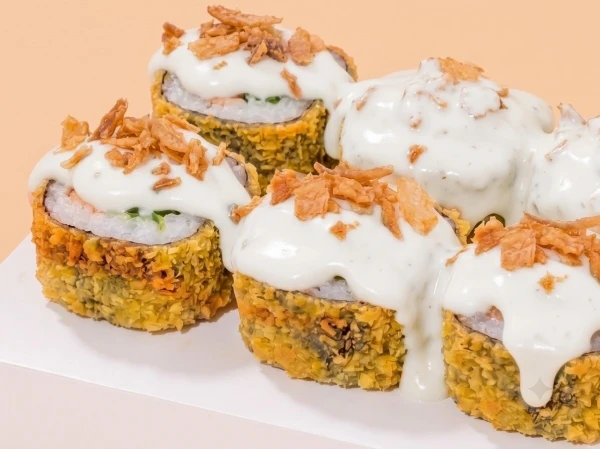 Сливочный маки курица темпура