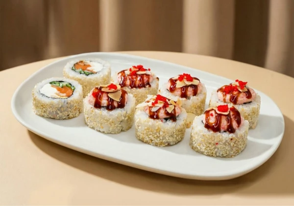 СУПЕР-Запеченный с лососем и угрем