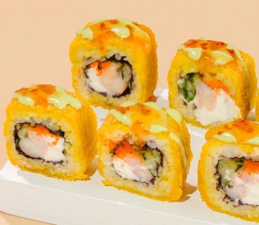 Жареный с креветкой