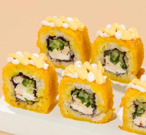 Жареный с курицей