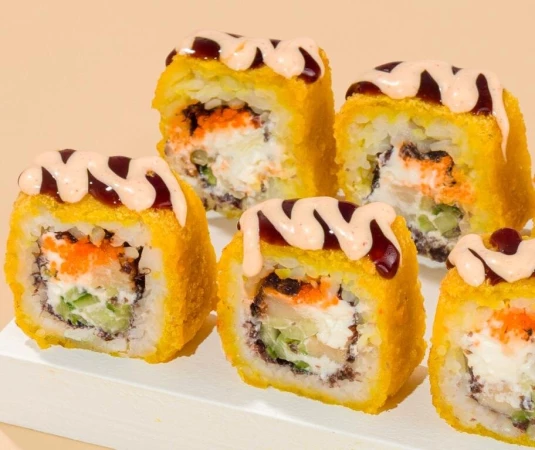 Жареный с масляной рыбой