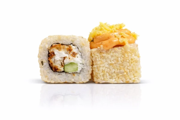 Запеченный с Угрем и Лососем