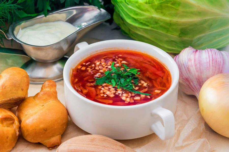 Борщ с говядиной