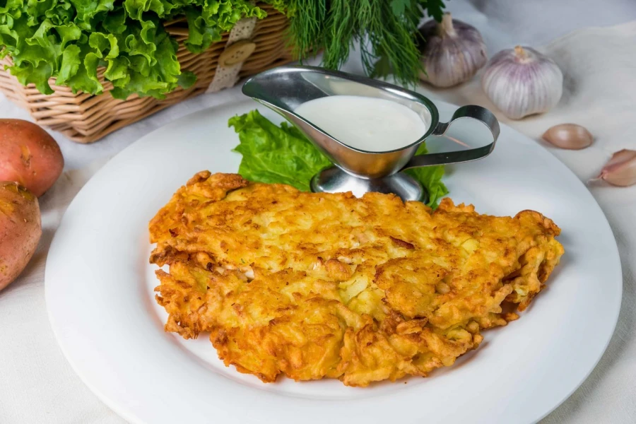 Драник с курицей