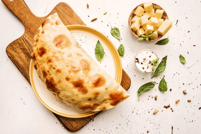 Кутабы с сыром и зеленью