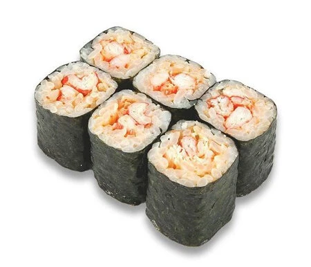 Мини ролл с копченым кальмаром
