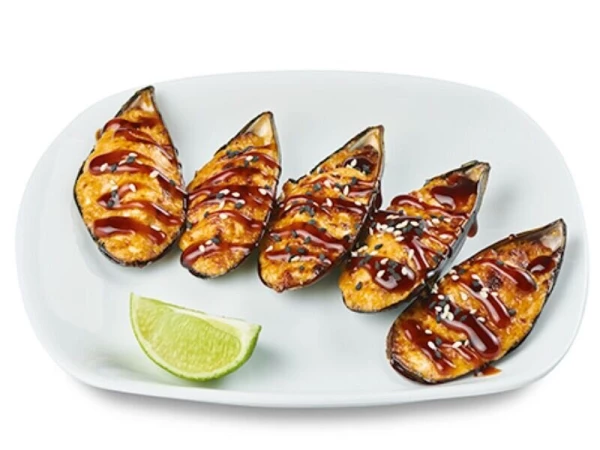 Мидии в створках запеченные (5шт)