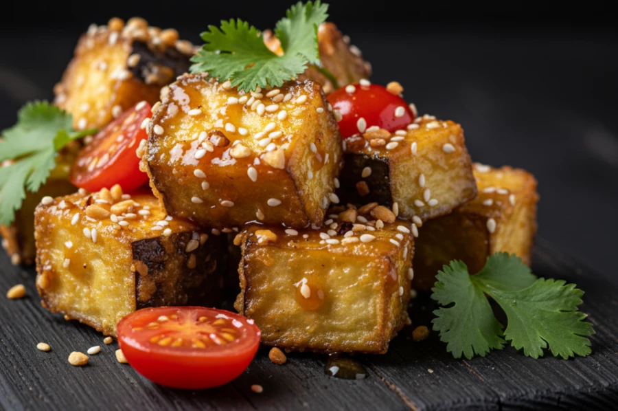 Салат хрустящие баклажаны