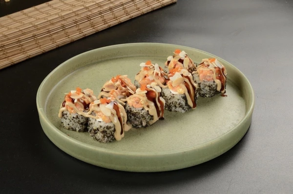 Запеченный ролл Лосось кранч
