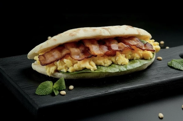 Сэндвич с жареным беконом