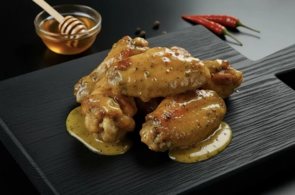 Крылышки в медово-горчичном соусе (5шт.)