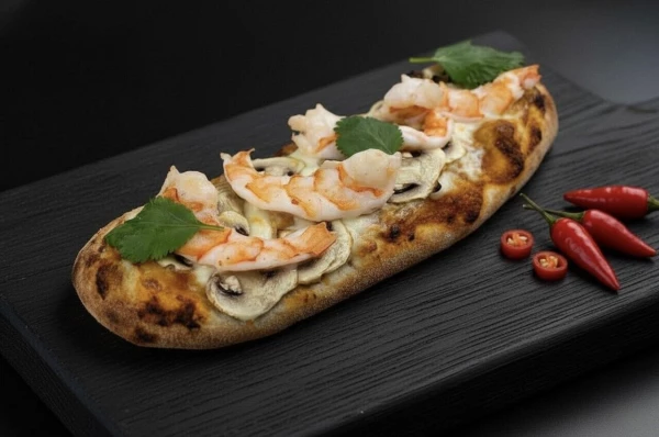 Пицца-дог Том ям с креветками