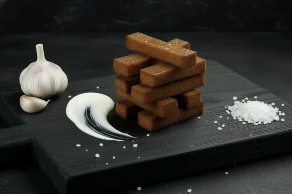 Гренки чесночные с соусом Ранч