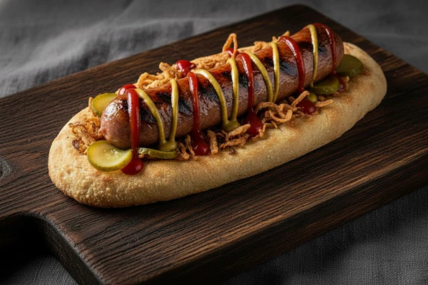 Пицца-дог с сосиской ХАЛЯЛЬ