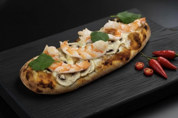 Пицца-дог Том ям с креветками