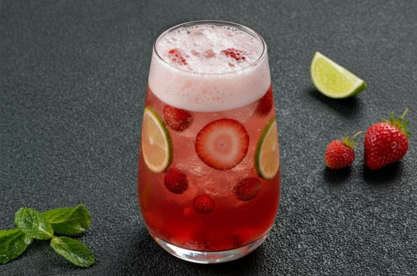 Лимонад Клубника-земляника-лайм