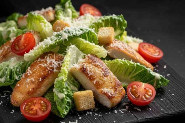 Салат Цезарь с курицей