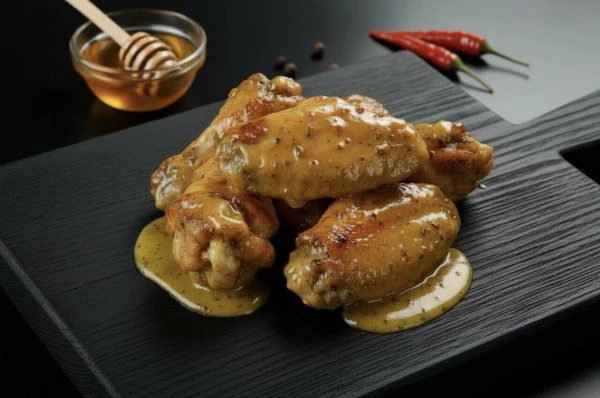 Крылышки в медово-горчичном соусе