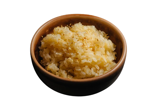 Жареный рис с кунжутом 