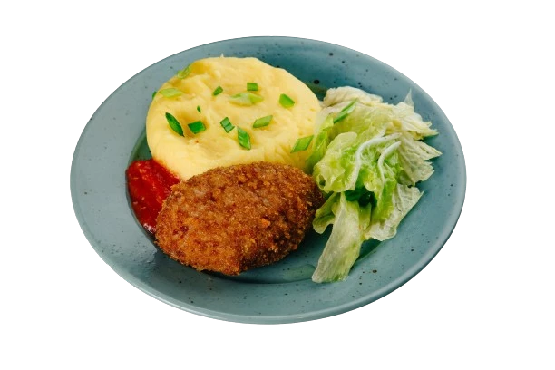 Куриная котлета с картофельным пюре БЛ